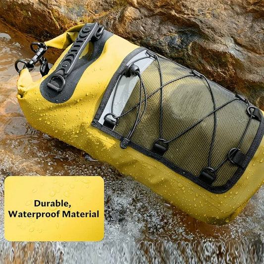 40L Floating Dry Bag for Kayaking Swimming Beach Waterproof Water Sports Rafting Boating Backpack Mesh Kayak Roll Top Travel Bag