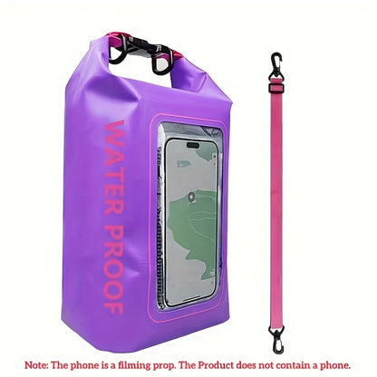 Waterproof PVC Dry Bag 5L 2L Swimming Diving Rafting Floating Shoulder Outdoor Beach Sport Kayaking Travel Crossbody Bag Surfing