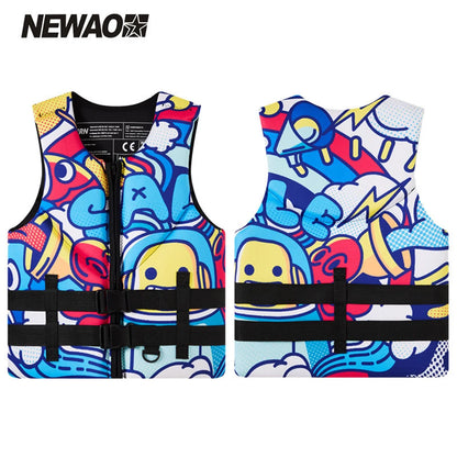 2025 Neoprene Life Jacket for Adult Men Super Buoyancy Surf Raft, Kayak, Fishing Jet Ski, Water Sport, Swimming Rescue