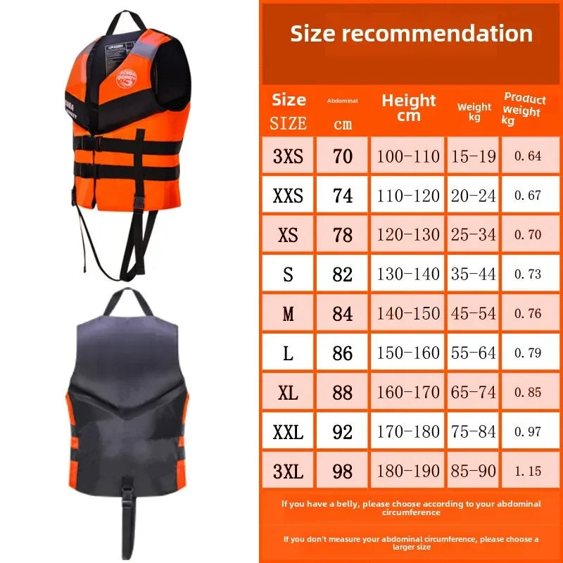 Family Vest Swimming Rafting Fishing Boat Life Jacket Water Outdoor Adult Children's Large Buoyancy Jacket