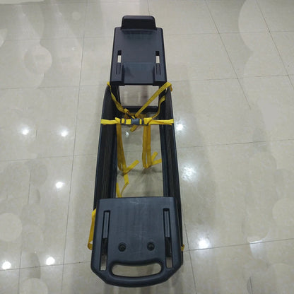 2-Minute Foldable HDPE Inflatable Fishing Boat, 250kg Capacity Solo Raft w/ Electric Motor Port, Stable Pontoon for Lure Angling