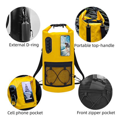 Scione Swimming Dry Bag Outdoor Waterproof Bag for Kayaking Rafting Boating River Outdoor Camping Hiking Surfing Backpack 20 30L