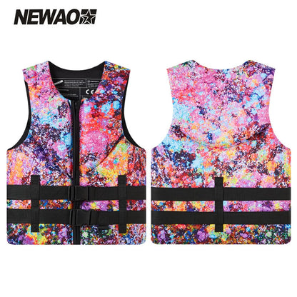 2025 Neoprene Life Jacket for Adult Men Super Buoyancy Surf Raft, Kayak, Fishing Jet Ski, Water Sport, Swimming Rescue