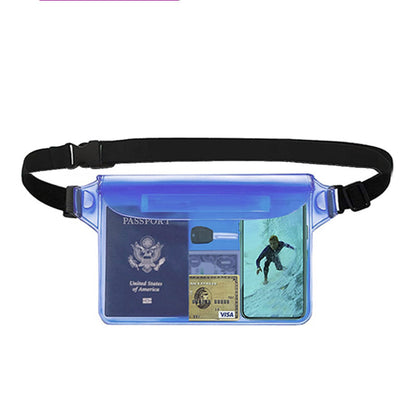 Waterproof bag with belt accessories Keep mobile phone and valuables safe and dry way suitable for boating and swimming