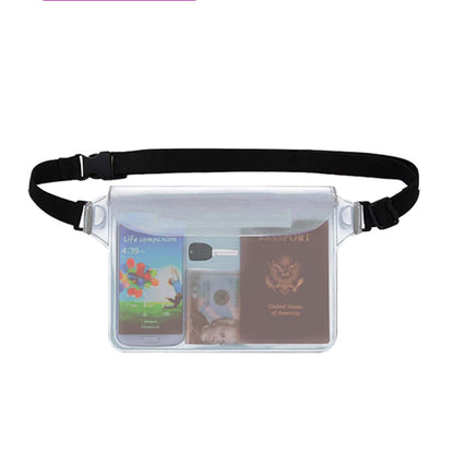 Waterproof bag with belt accessories Keep mobile phone and valuables safe and dry way suitable for boating and swimming
