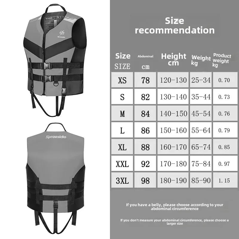 Family Vest Swimming Rafting Fishing Boat Life Jacket Water Outdoor Adult Children's Large Buoyancy Jacket