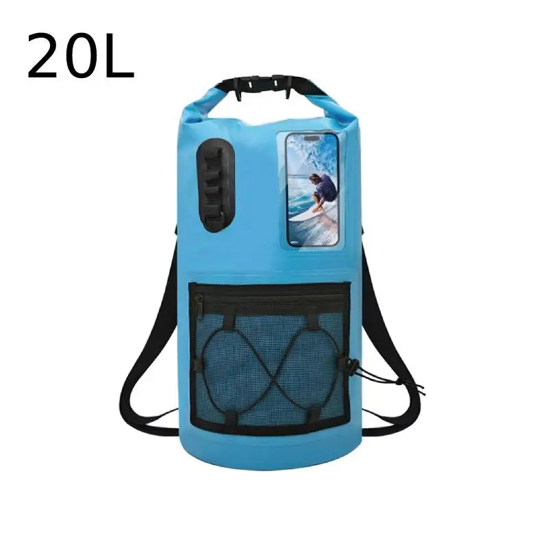 Scione Swimming Dry Bag Outdoor Waterproof Bag for Kayaking Rafting Boating River Outdoor Camping Hiking Surfing Backpack 20 30L