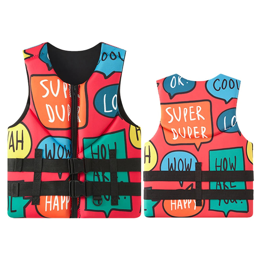 2025 Neoprene Life Jacket for Adult Men Super Buoyancy Surf Raft, Kayak, Fishing Jet Ski, Water Sport, Swimming Rescue