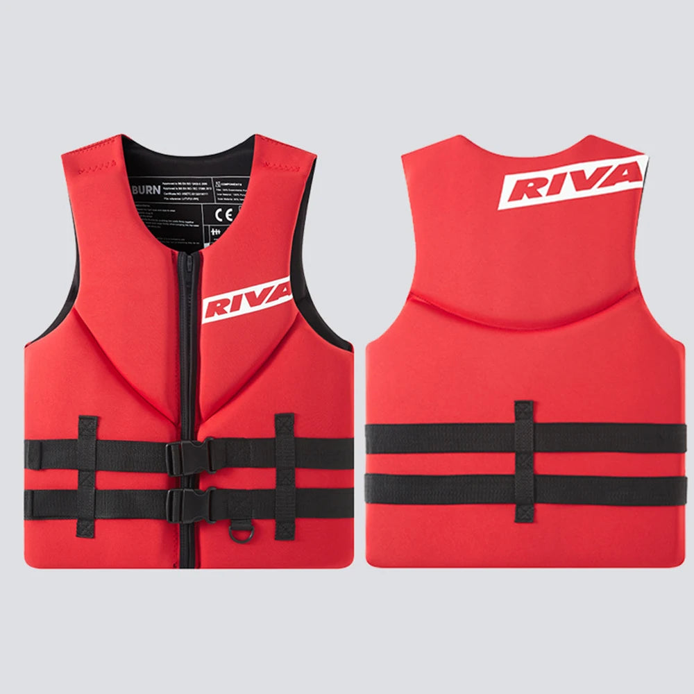 2025 Neoprene Life Jacket for Adult Men Super Buoyancy Surf Raft, Kayak, Fishing Jet Ski, Water Sport, Swimming Rescue