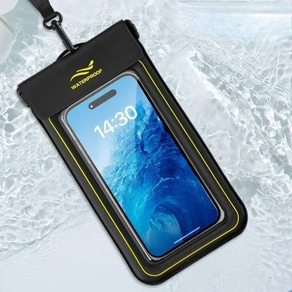 HAISSKY Armband Mobile Phone Waterproof Pouch For iPhone 17 16 15 14 13 Pro Max 16 Plus Hook Sponge Floating Swimming Diving Bag