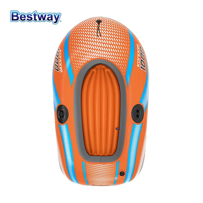 Bestway 61136/61140/61142/61146 1-3 Person Heavy Duty Inflatable Kayak - Long Lasting PVC Rafting Adventure Boat for Thrilling