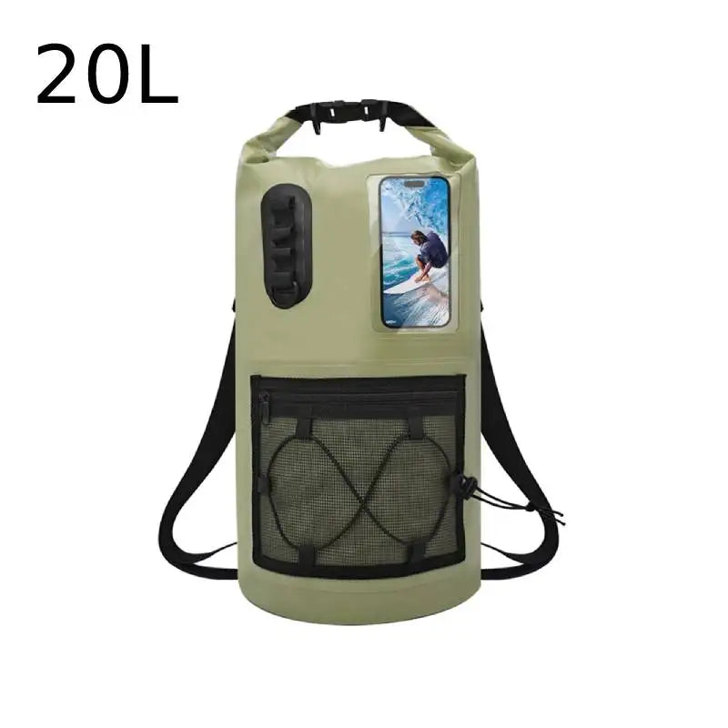 Scione Swimming Dry Bag Outdoor Waterproof Bag for Kayaking Rafting Boating River Outdoor Camping Hiking Surfing Backpack 20 30L