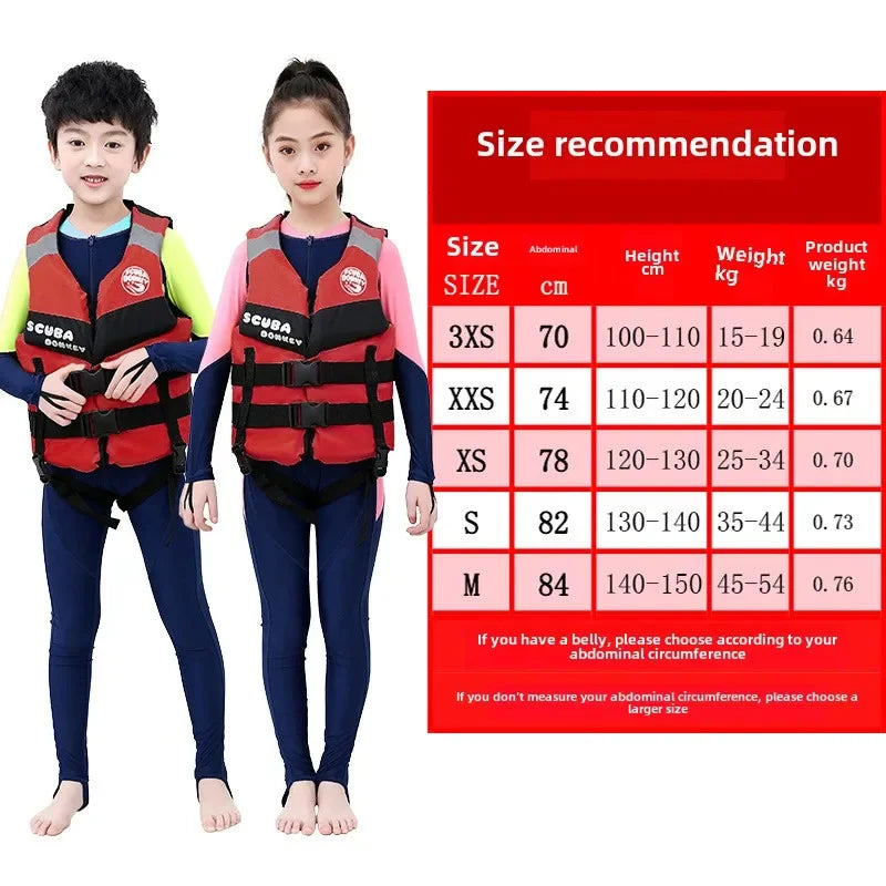 Family Vest Swimming Rafting Fishing Boat Life Jacket Water Outdoor Adult Children's Large Buoyancy Jacket