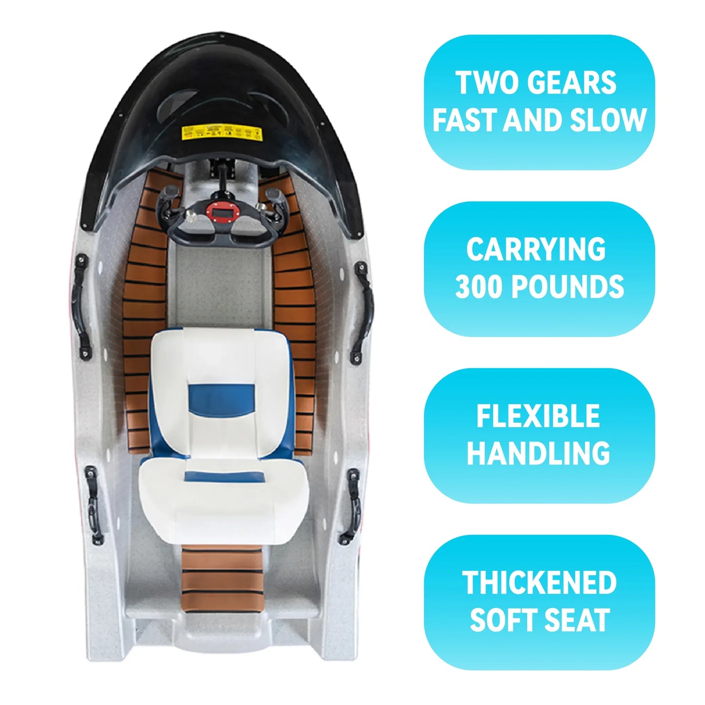 Mini Electric Racing Boat With High Speed Lithium Battery Powered Water Entertainment Jet Ski Surfboard Speed Karting Jet Ski