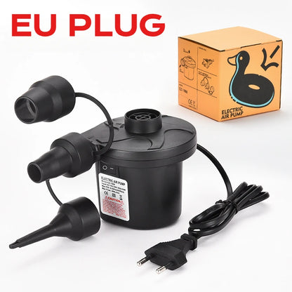 50W Electric Air Pump with 3 Nozzles，Quick 5000PA  Air Pump Inflator Deflator for Air Mattress Beds Pool Toys Raft Vacuum Bag