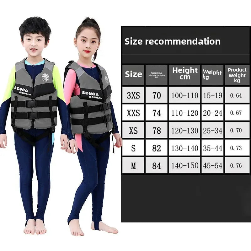 Family Vest Swimming Rafting Fishing Boat Life Jacket Water Outdoor Adult Children's Large Buoyancy Jacket