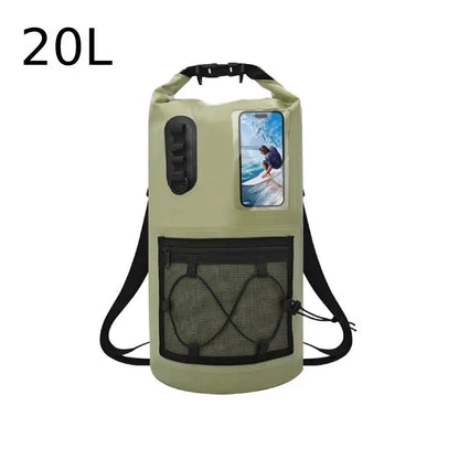 Scione Swimming Dry Bag Outdoor Waterproof Bag for Kayaking Rafting Boating River Outdoor Camping Hiking Surfing Backpack 20 30L