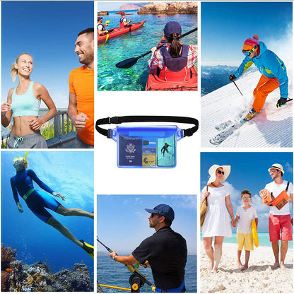 Waterproof bag with belt accessories Keep mobile phone and valuables safe and dry way suitable for boating and swimming