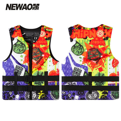 2025 Neoprene Life Jacket for Adult Men Super Buoyancy Surf Raft, Kayak, Fishing Jet Ski, Water Sport, Swimming Rescue