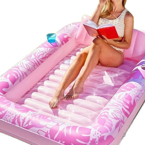 Inflatable floating pool for adults