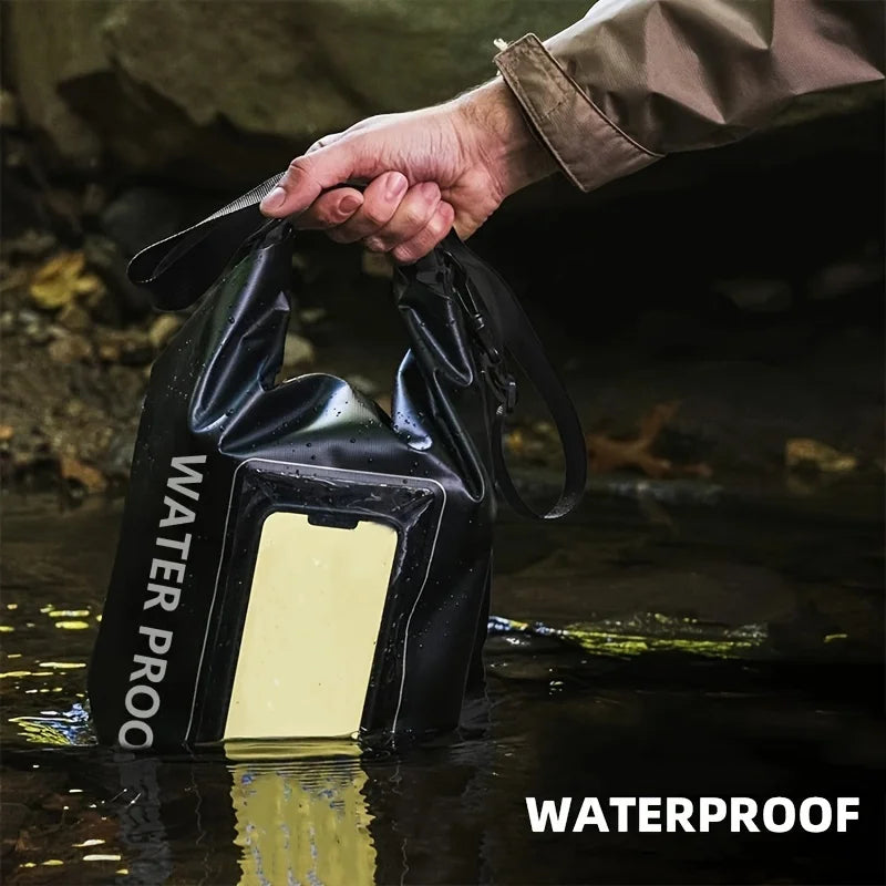 Waterproof PVC Dry Bag 5L 2L Swimming Diving Rafting Floating Shoulder Outdoor Beach Sport Kayaking Travel Crossbody Bag Surfing