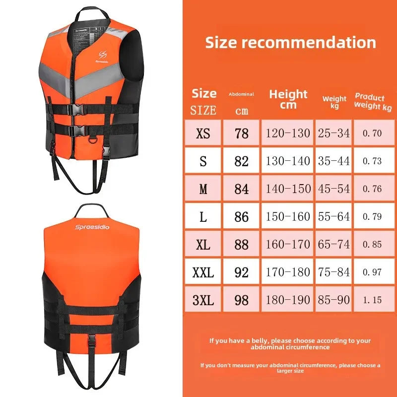 Family Vest Swimming Rafting Fishing Boat Life Jacket Water Outdoor Adult Children's Large Buoyancy Jacket