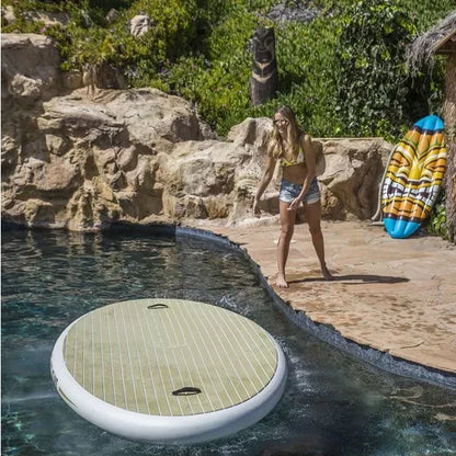 Inflatable Water Floating Platform Factory Price Water Floating Platform Vacation Outdoor Water Party Inflatable Pontoon