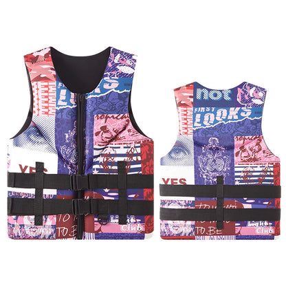 2025 Neoprene Life Jacket for Adult Men Super Buoyancy Surf Raft, Kayak, Fishing Jet Ski, Water Sport, Swimming Rescue