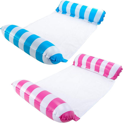 PVC Two-Tube Inflatable Floating Bed for Pool and Water Relaxation