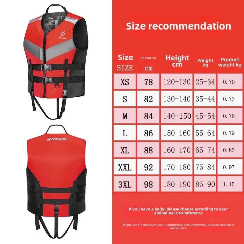 Family Vest Swimming Rafting Fishing Boat Life Jacket Water Outdoor Adult Children's Large Buoyancy Jacket