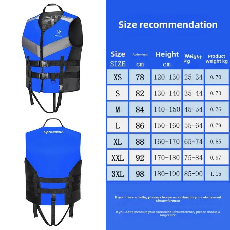 Family Vest Swimming Rafting Fishing Boat Life Jacket Water Outdoor Adult Children's Large Buoyancy Jacket
