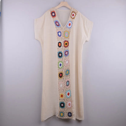 CROCHET BIKINI-Women's Sexy Swimsuit Cover Up Dress, Summer Bathing Suit, Beachwear Shirt, Cover-ups for Women