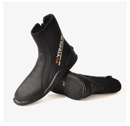 7MM Neoprene Diving Boots High Upper Cold Proof Non-slip Fish Hunting Scuba Diving Snorkeling Women Water Shoes