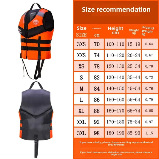 Family Vest Swimming Rafting Fishing Boat Life Jacket Water Outdoor Adult Children's Large Buoyancy Jacket