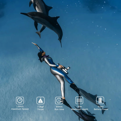 Unisex Electric Water Scooter For Ocean Waters For Diving & Underwater Surfing Sports Equipment