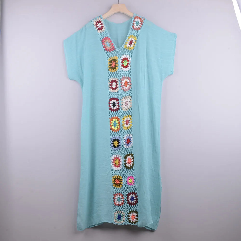 CROCHET BIKINI-Women's Sexy Swimsuit Cover Up Dress, Summer Bathing Suit, Beachwear Shirt, Cover-ups for Women